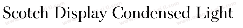 Scotch Display Condensed Light字体转换